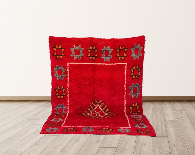 Moroccan berber tribal 5x8 ft rug, Moroccan area rug!