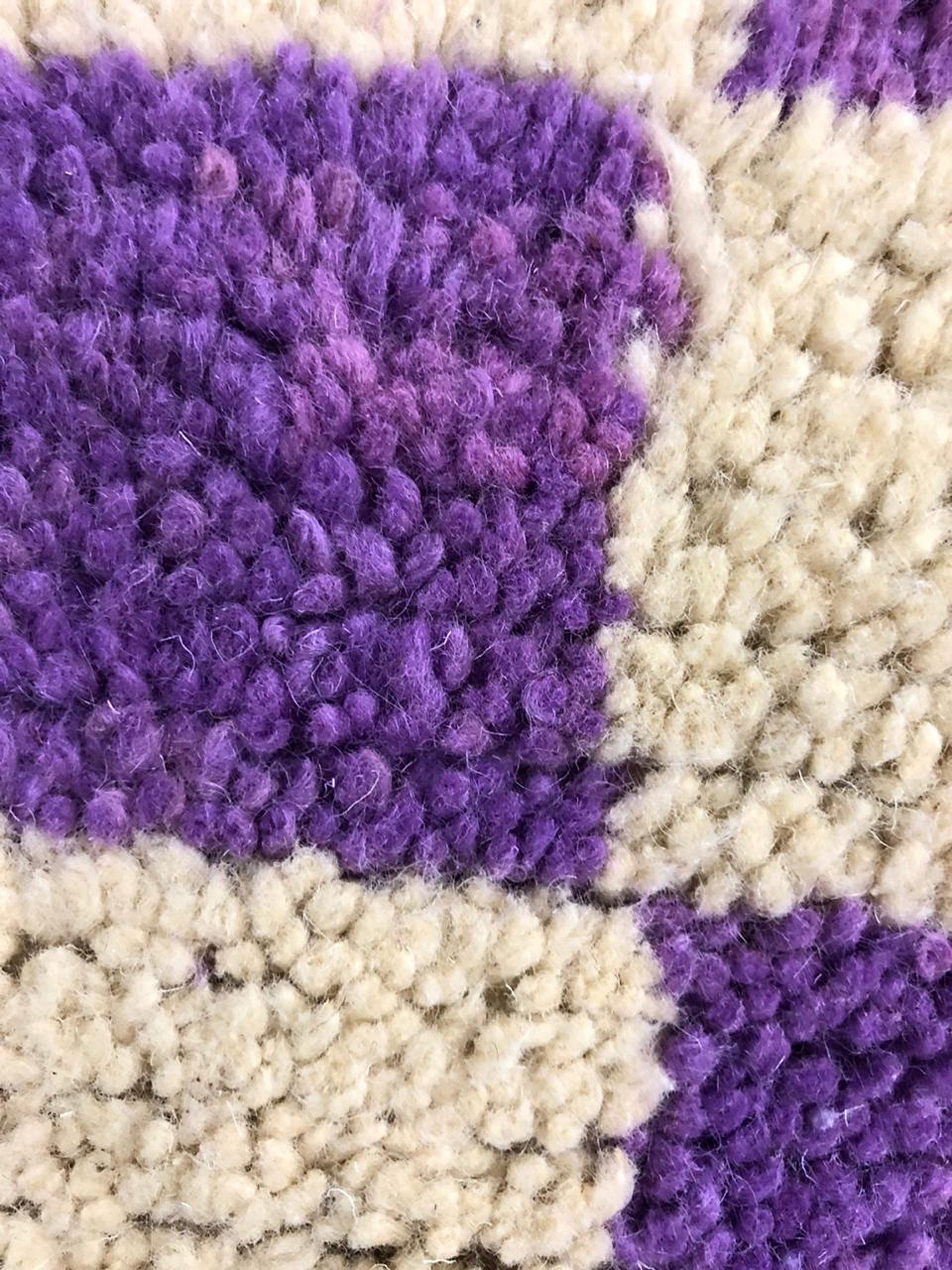 Blue checkered rug custom Moroccan rug Large Morrocan Etsy