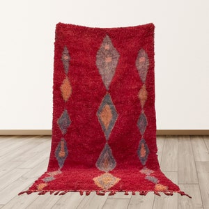 Azilal Boho Vintage Moroccan 4x8 ft Berber Rug