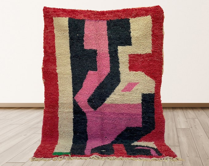 Wool Moroccan Handmade Rug: Unique Area Rug