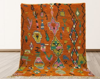 Custom Moroccan Area Rug: Boho Home Decor.