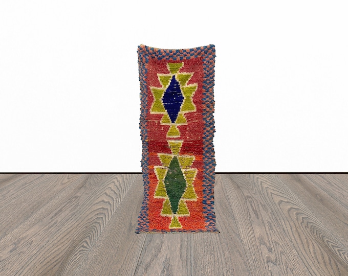 Entryway runner rug, 3x7 feet moroccan runner rug, tribal runner rug, vintage runner rug, kitchen runner rug.