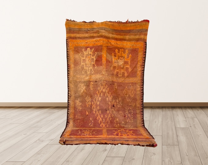 5x10 large Moroccan red tribal rug !