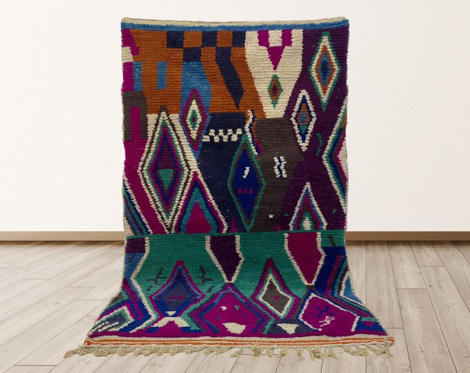 Moroccan Wool Berber Area Rug: Handmade Custom Home Decor.