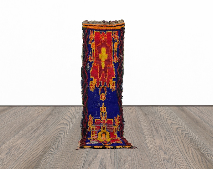 2x10 runner rug, vintage moroccan narrow rug