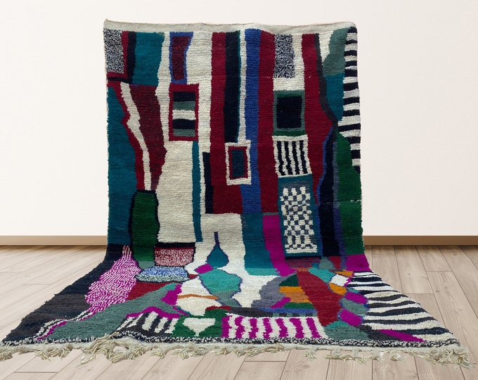 Moroccan Area Rug: Custom Handmade Berber Style Rug.