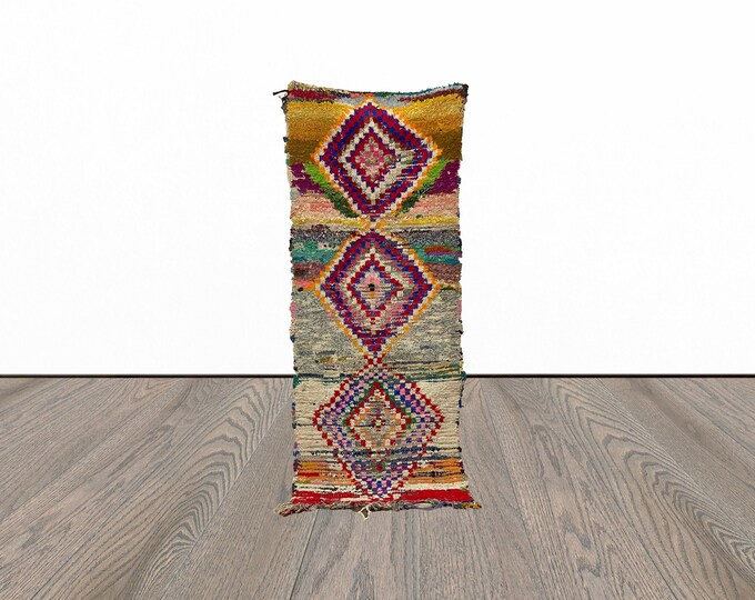 Small entryway runner rug, 2x6 feet moroccan runner rug, vintage runner rug, berber runner rug.