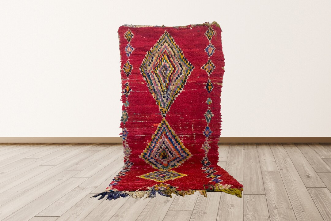 Azilal Morrocan 3x6 Feet Berber Vintage Rug. - Etsy Canada