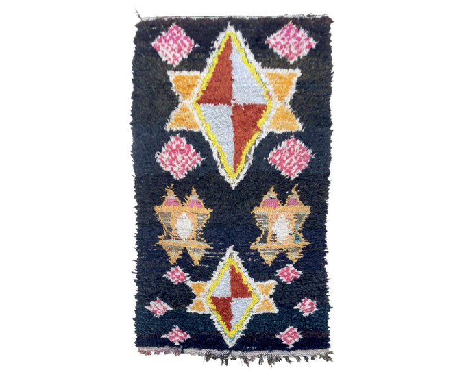 Moroccan Runner– Boucherouite Eclectic Decor.