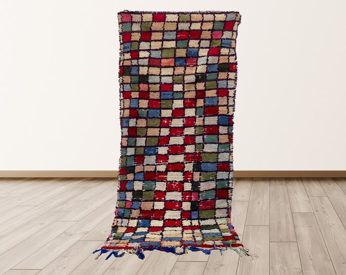 3x7 ft buojad Moroccan Berber Bohemian rugs.