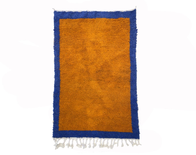 Bordered Custom Moroccan Rug: Handmade Wool Area Rug!