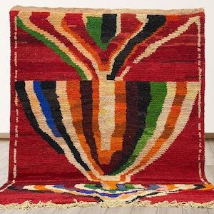 One-of-a-Kind Custom Moroccan Berber Area Rug - Handmade and Unique Rug