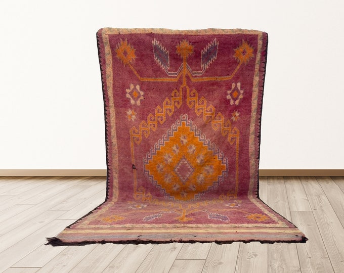 12x6 ft Azilal Area Rugs, boho Moroccan Berber Vintage Rugs, shag Wool Morrocan Vintage rugs.