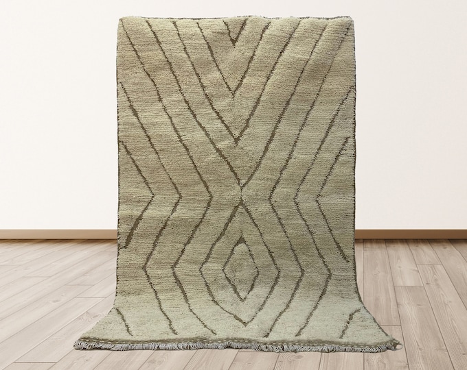 Moroccan Custom Area Rug: Handmade Wool Boho Decor.