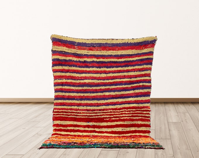 Moroccan vintage 3x5 feet rugs, Moroccan Vintage Berber rugs.