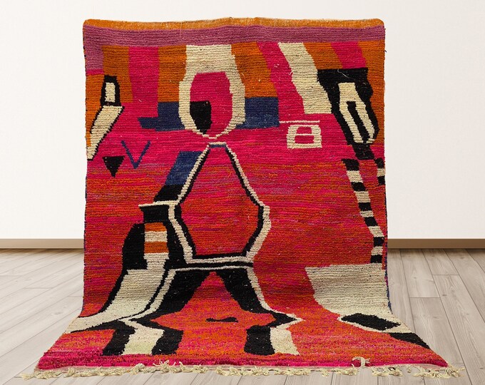 Custom Moroccan Berber Rug: Handmade Area Rug.