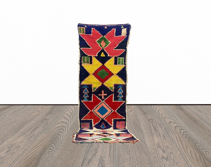 Beautiful runner rug, 3x10 feet entryway runner rug, ornate runner rug, tribal unique runner rug.