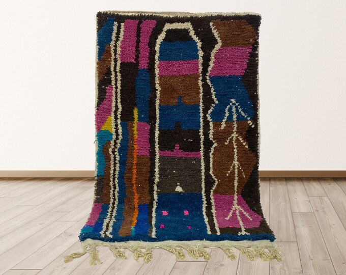 Handmade Moroccan Area Rug: Custom Unique Room Decor.