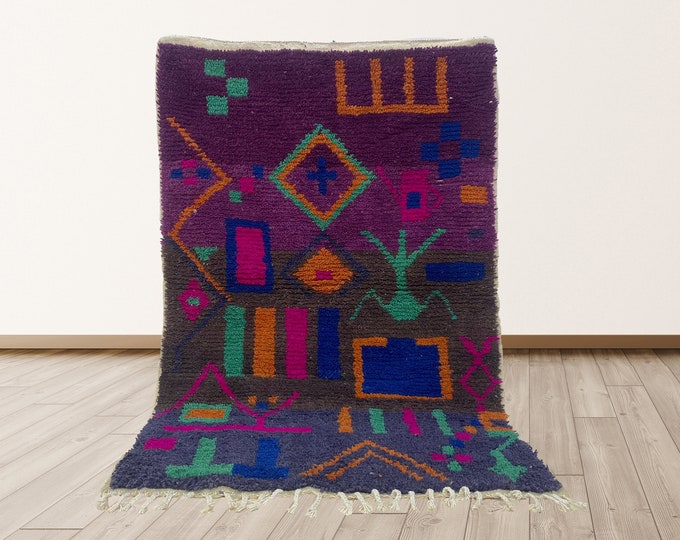 Personalized Moroccan Area Rug: Unique Room Decor Rug.