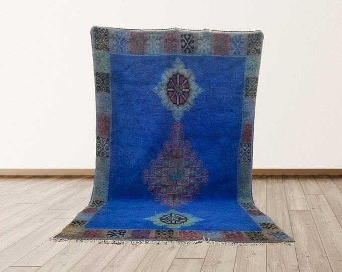 6x10 feet Rug Berber, Moroccan Vintage Rug.