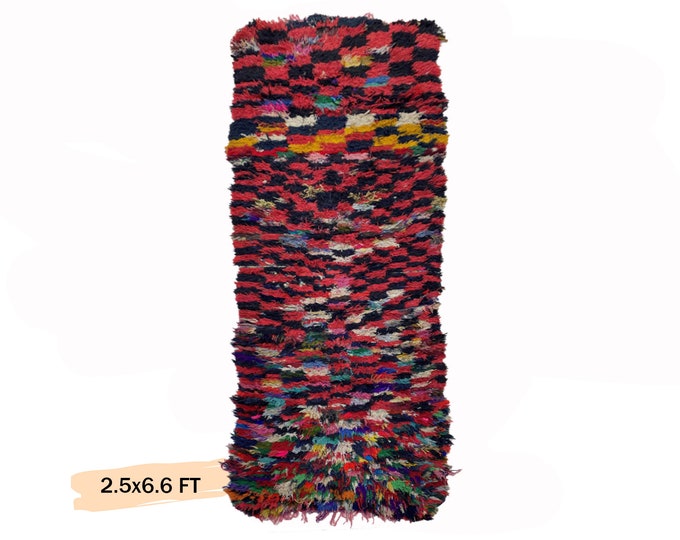 Woven Moroccan Bohemian Runner Rug 3x7: Vintage Home Decor.