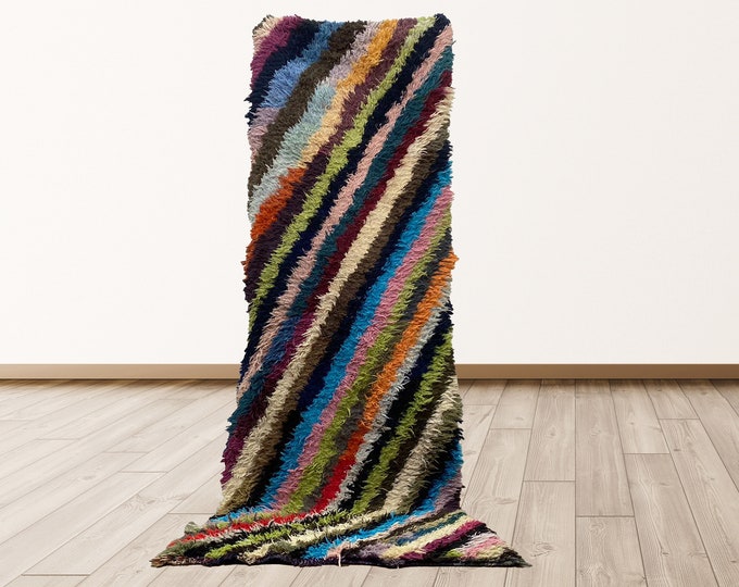 Moroccan vintage 3x9 feet rugs, Moroccan Vintage Berber rugs.