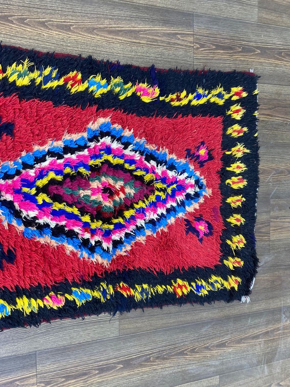 Tappeto runner berbero marocchino da 2,5x9,5 piedi, tappeti Tribal