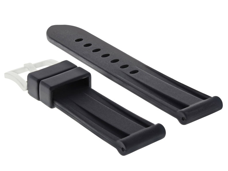 26mm Gummi Schwarz Armband Uhrband Uhrarmband für Invicta Pro Diver 6977 6978
