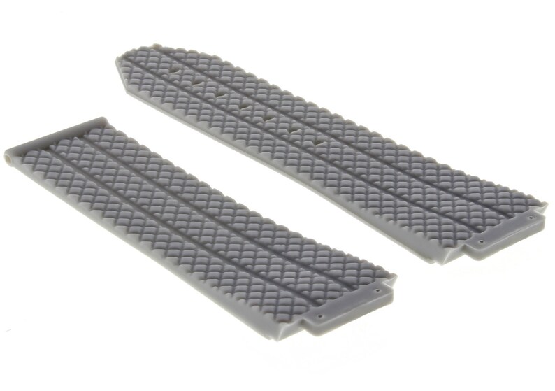 Replacement 24mm Rubber Band Strap For Hublot 44-45 H Big Bang 2 Screw Grey 6H
