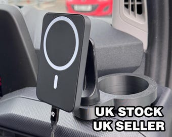 Wireless Magnetic Phone Charger Holder Mount – Compatible with Transit Custom 2013 - present models - Aftermarket Accessory