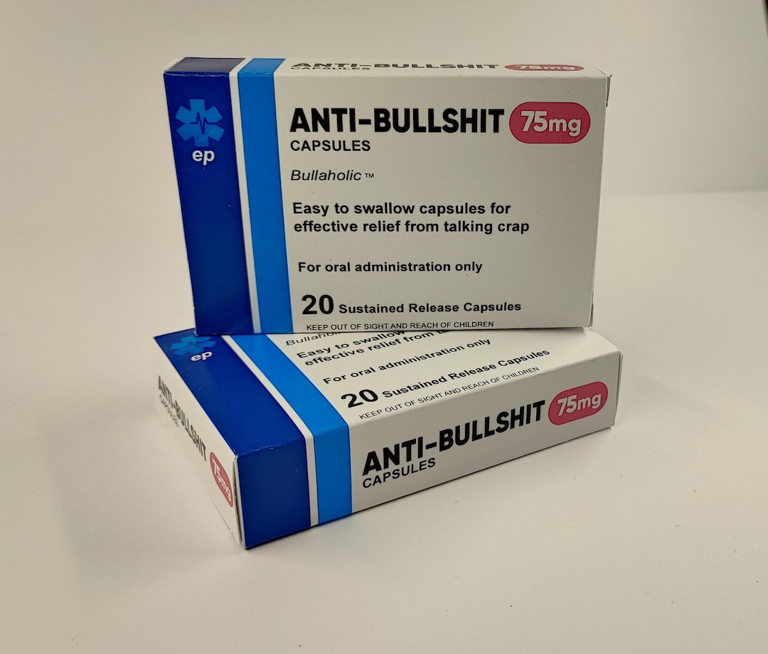 Bull Shit Box Prank Pill Box – Office Joke Funny Novelty Gift - Anti Bullshit - Etsy UK