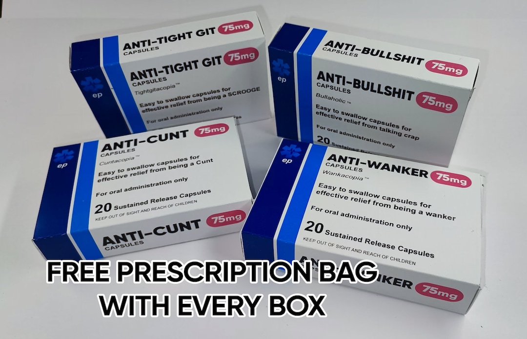 Novelty Joke Pill Box Pranks Funny Rude Joke Gift Perfect Present Idea