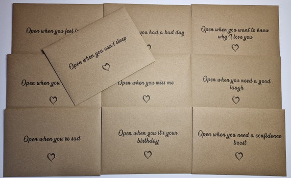 Open When Envelopes - Personalised | Confidence Boost - Gift, keepsake