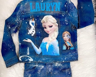 Frozen Custom Outfit, Custom Frozen Inspired Outfit, Custom Elsa Outfit