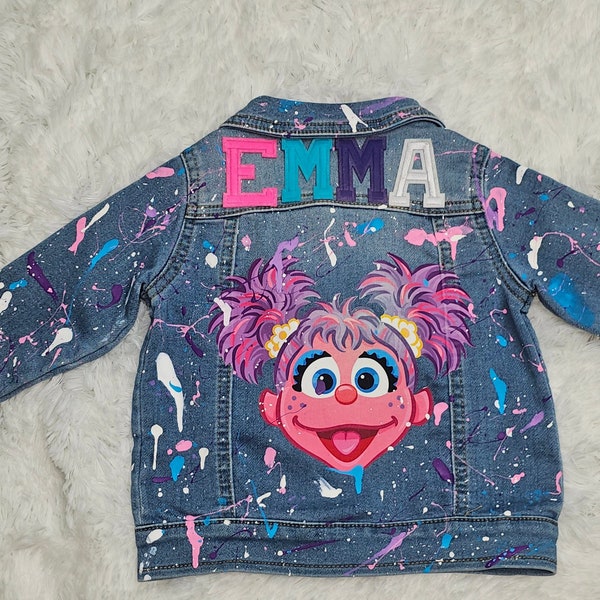 Abby Cadabby Sesame Street Jacket, Elmo Sesame Street Jacket, Custom Abby Jacket Elmo Matching Shirts, Abby Birthday Outfit, Sesame Street