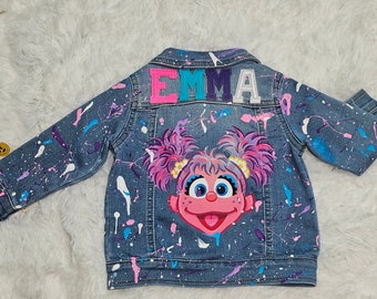 Abby Cadabby Sesame Street Jacket, Elmo Sesame Street Jacket, Custom Abby Jacket Elmo Matching Shirts, Abby Birthday Outfit, Sesame Street