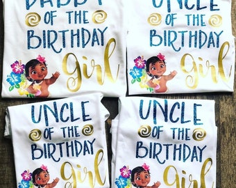 Moana Birthday Shirts, Matching Family Birthday Shirts