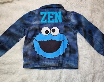 Cookie Monster Sesame Street Jacket, Elmo Matching Shirts, Cookie Monster Denim Outfit, Sesame Street Tutu, Sesame Street Family Shirts Elmo