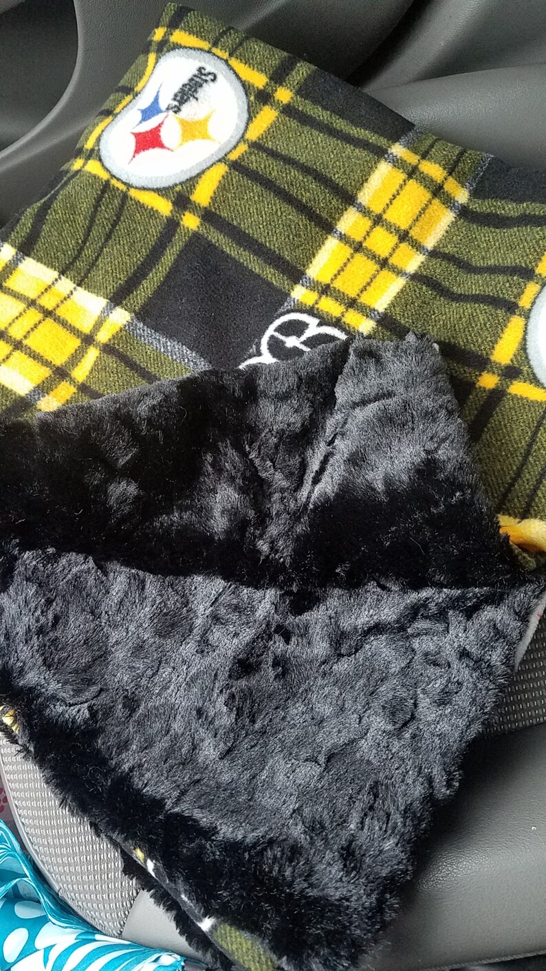 Nfl Steelers Baby Blanket Etsy