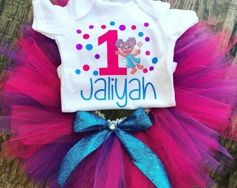 Sesame street first birthday outfit best sale girl
