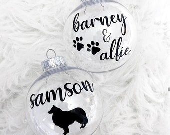 Dog Ornaments, Christmas Ornaments, Tree Decorations, Custom Puppy Ornaments