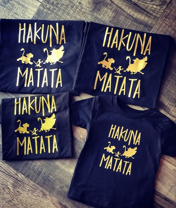 Lion King Family Shirt Set/hakuna matata shirt/ King Birthday Shirt