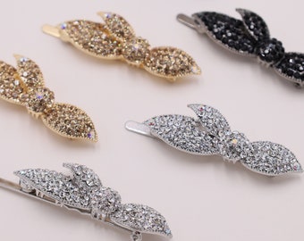 Crystal Magnetic Hair Clips, Rhinestone Barrettes for Fine Hair
