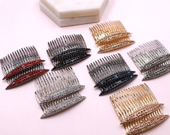 Set of Decorative Crystal Hair Comb, Side Hair Comb, Hair Accessories for Women, Hair Comb for Fine Hair, Thick Hair