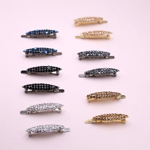 Barrettes For Thin Hair, Hair Barrettes for Thin Hair, Small Crystal  Magnetic Hair Barrettes