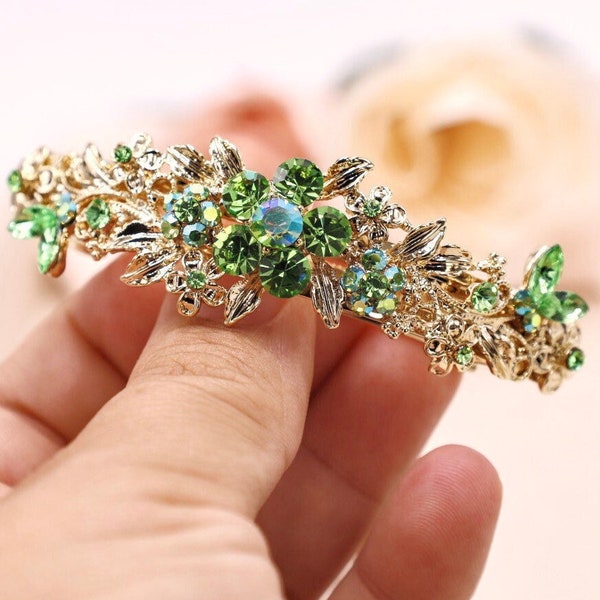 Barrette à cheveux française, barrettes pour femme, barrette à cheveux, barrette vintage en cristal, meilleur cadeau pour maman