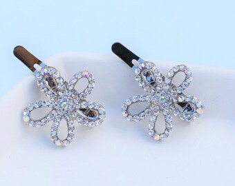 USA Magnet Hair Clip Rhinestone Crystal Hairpin Barrette Elegant Butterfly Gold USA Magnet Hair Clip Rhinestone Crystal Hairpin Barrette Elegant Butterfly Gold