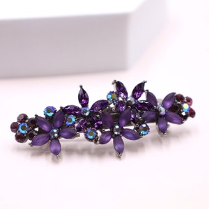 Purple Hair Accessories For Women, Hair Accessory For Prom, Purple Hair Barrette, Women's Hair Clips. image 1