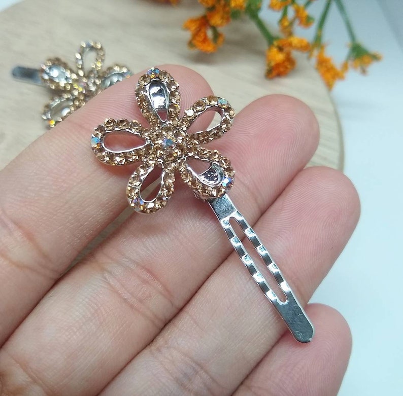 Crystal Hair Hair PinFine Hair BarretteGift Etsy