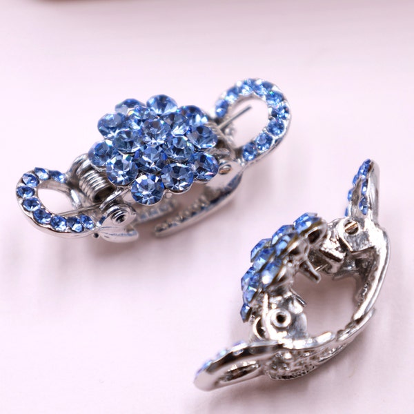 Hair Claw Clips Set Blue Mini Claw Clips Hair Jaw For Thick or Fine Hair Hair Accessories For Women Hair Clips For Women Small Hair Clips